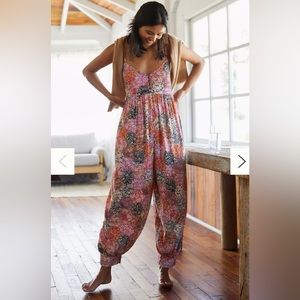 NWT Anthropologie Lounge Around Jumpsuit M